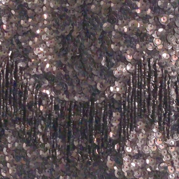 Sovereign Vintage Black Sleeveless Tank Fringe Sequined Lambswool Angora 36 - Picture 6 of 8